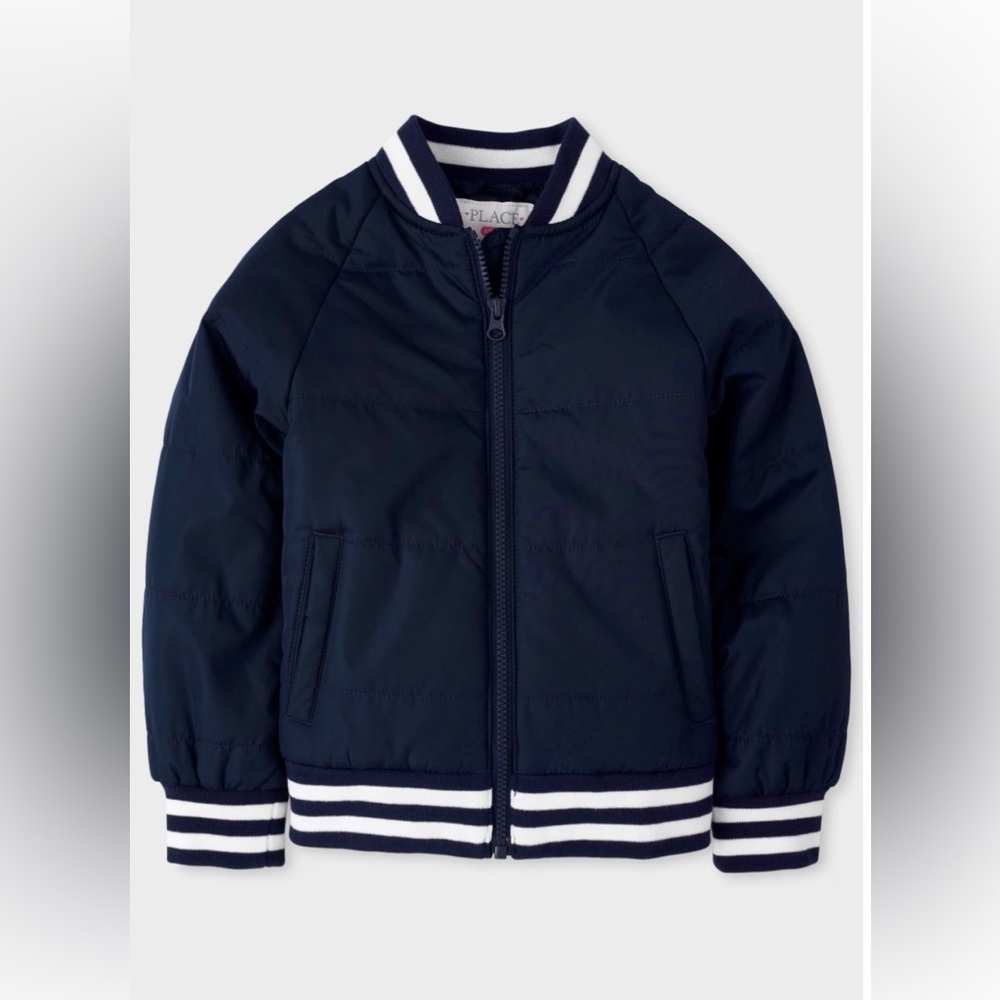 Children’s large jacket blue puffer bomber